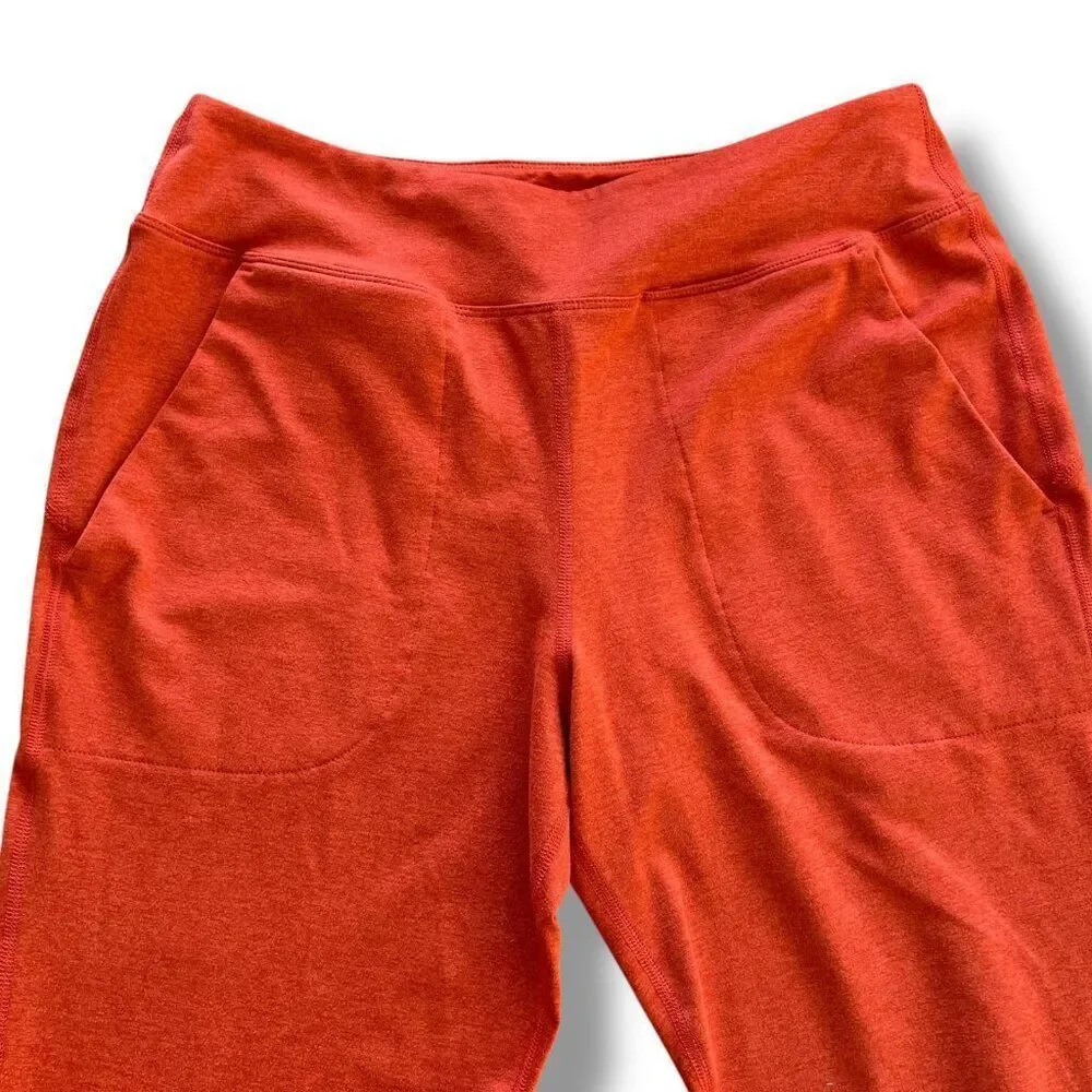 rabbit Women's Pockets Burnt Orange Joggers Jogalongs Summer Fig Size Small